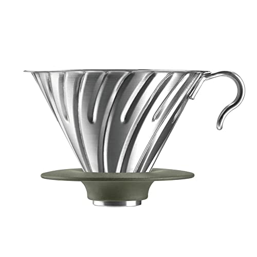 HARIO Outdoor V60 Metall-Tropfer, 02 Silber von HARIO