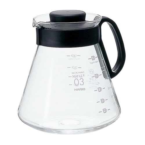 HARIO Teekanne, Glas, schwarz, 1,4 kg aprox. von HARIO