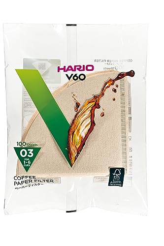 Hario VCF-01 100M Papierfilter,natur, Größe 03-100 Stück von HARIO