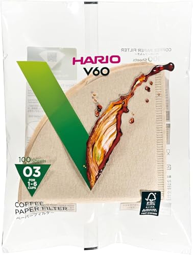 Hario VCF-01 100M Papierfilter,natur, Größe 03-100 Stück von HARIO