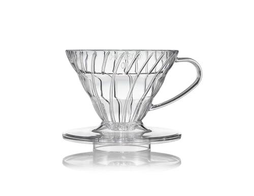 HARIO VDR-01-T Transparenter Tropfer 01 Clear Coffee Hand Drip für 1 bis 2 Tassen, Made in Japan von HARIO