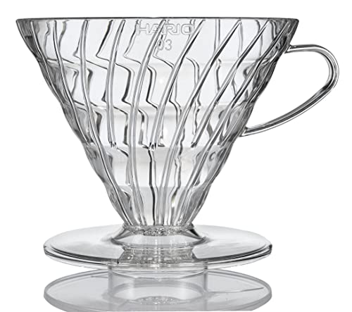 Hario V60 Kunststoff-Kaffeetropfer, Größe 03, transparent von HARIO