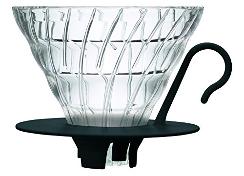 HARIO VDGN-02B vdgn02b – Kaffeemaschine Dripper V60, aus Glas, 4 Tassen, Schwarz, Cups von HARIO
