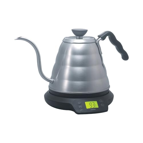 Hario Buono Pro Temperature Controlled Kettle, 1 ct, Silber/Schwarz von HARIO