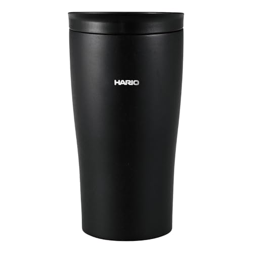 Hario Isolierbecher mit Deckel, Schwarz von HARIO