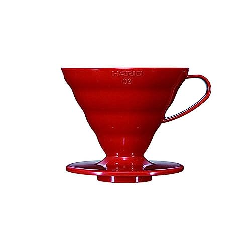 Hario Kaffeefilterhalter V60-02 Acryl rot von HARIO