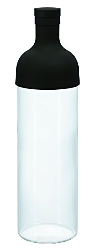 Hario Kaltbrau-Teeflasche mit Filtereinsatz 750ml schwarz von HARIO