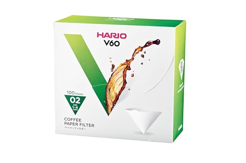 Hario Papierfilter, 02, Weiß, 100 Stück von HARIO