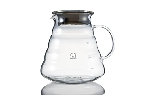 Hario V60 Kaffeeservice aus Glas, 800 ml, transparent Hario V60 Kaffeeservice aus Glas, 800 ml, transparent von HARIO