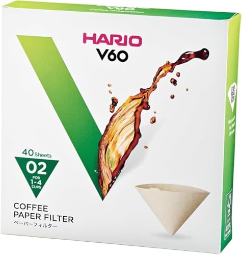 Hario VCF-01 100M Papierfilter,natur, Größe 02-40 Stück von HARIO