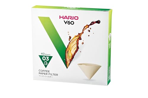 Hario VCF-01 100M Papierfilter,natur, Größe 03-40 Stück von HARIO