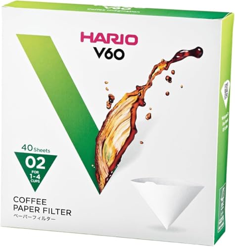 Hario VCF-01 100M Papierfilter,weiß, Größe 02-40 Stück von HARIO