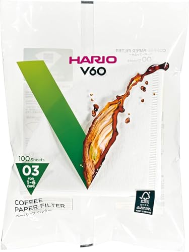 Hario VCF-01 100M Papierfilter,weiß, Größe 03-100 Stück von HARIO