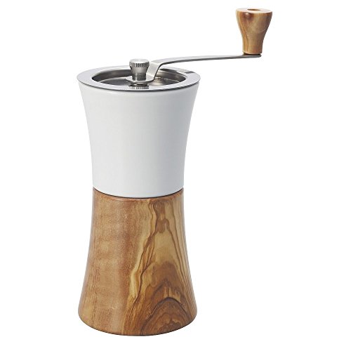 Hario VD Kaffeemühle, Holz/Keramik, Weiß von HARIO