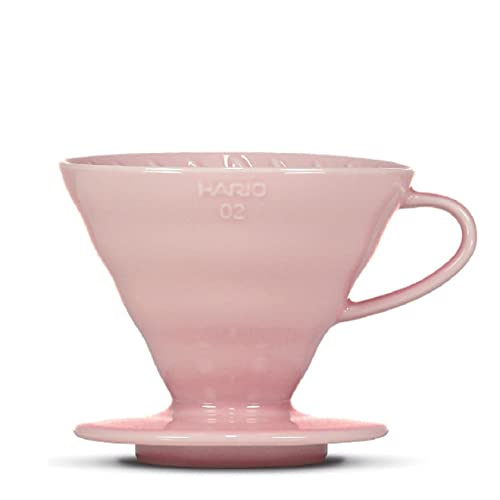 Kaffeefilter/Handfilter V60 aus Porzellan Größe 02 Pink von HARIO von HARIO