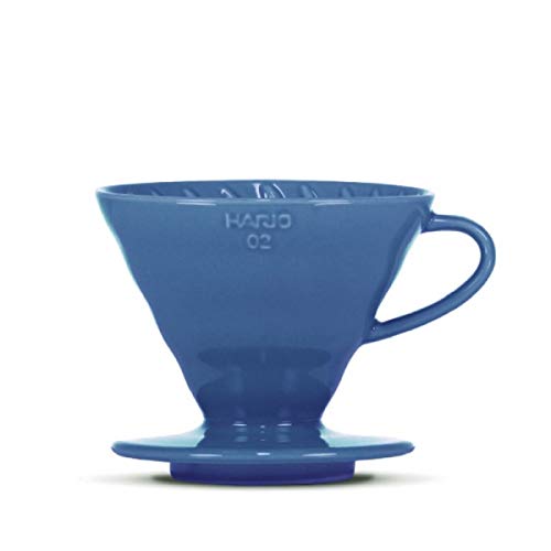 Kaffeefilter/Handfilter V60 aus Porzellan Größe 02 Turquoise Blue von HARIO von HARIO