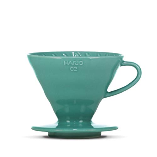 Kaffeefilter/Handfilter V60 aus Porzellan Größe 02 Turquoise Green von HARIO von HARIO