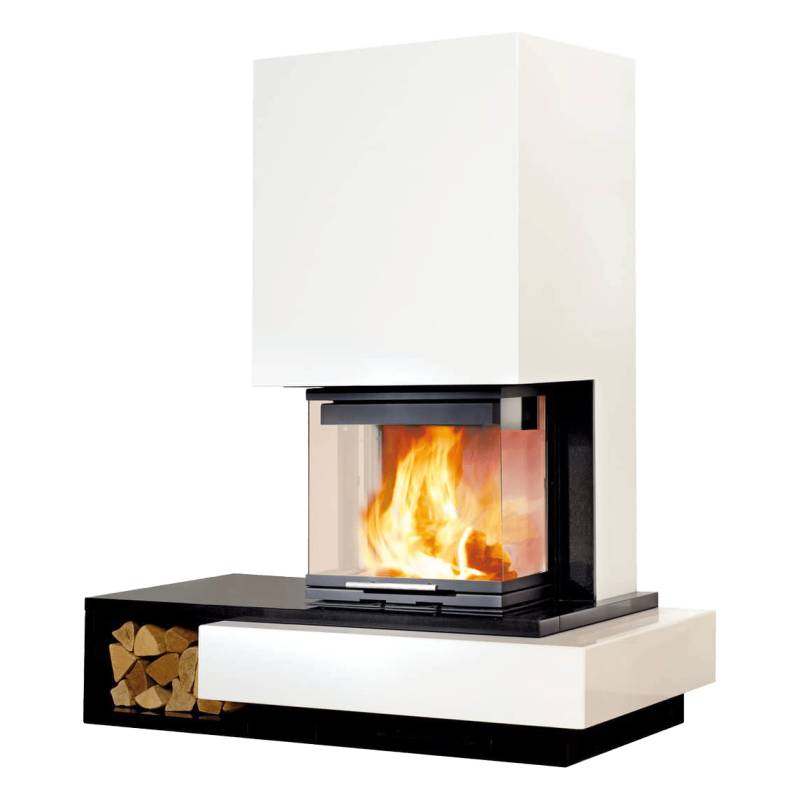 Marmorkamin 1/211.0 6 kW - Nero Assoluto - Rad.550/30/60-66.29 H - Bank links von HARK