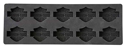 Harley-Davidson Core Bar & Shield Silicone Ice Cube Tray, Black HDX-98500 von HARLEY-DAVIDSON