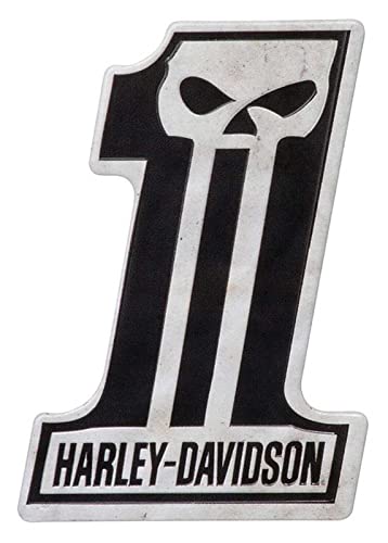 Harley-Davidson Custom Shaped #1 Skull Logo Tin Magnet, 2.2 x 3.2 inches Harley-Davidson Custom Shaped #1 Skull Logo Tin Magnet, 2.2 x 3.2 inches von HARLEY-DAVIDSON