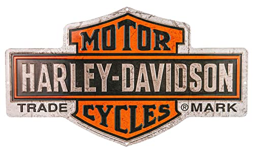 Harley-Davidson Embossed Tin Sign, Nostalgic Bar & Shield Logo, 18 x 10.5 inches von HARLEY-DAVIDSON
