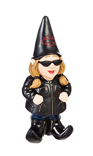 HARLEY-DAVIDSON Gartenzwerg Glücksbringer - Biker Themed GNOME Garden Gnomette von HARLEY-DAVIDSON