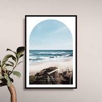 Number 16 Beach Rye Travel Poster, Mornington Peninsula, Victoria, Boonwurrung Country, Australian Photography Print von HARLIxDASH