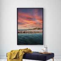 The Break Wand Kunstdruck | Strand Poster Australien Küsten Druck Ozean von HARLIxDASH