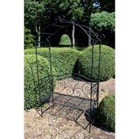 Bank mit Rosenbogen colima Metall schwarz Bank mit Rosenbogen colima Metall schwarz von HARMS