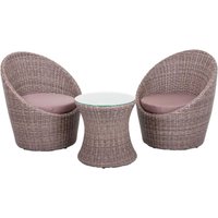 Club-Set 3er Set Halbrund Sitzecke Tischgruppe Sessel Garten Veranda Terrasse Club-Set 3er Set Halbrund Sitzecke Tischgruppe Sessel Garten Veranda Terrasse von HARMS