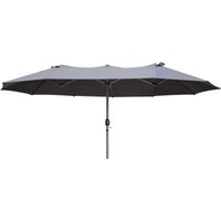 Harms - Doppel-Sonnenschirm Garten Veranda Terrasse anthrazit LxBxH: 460x265x240cm von HARMS