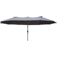Doppel-Sonnenschirm Garten Veranda Terrasse anthrazit LxBxH: 460x265x240cm von HARMS