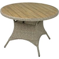 Harms - Garten Tisch teak-look Veranda Terrasse Möbel alu rund Durchmesser 100 cm Harms - Garten Tisch teak-look Veranda Terrasse Möbel alu rund Durchmesser 100 cm von HARMS
