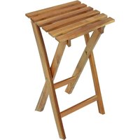 2er Set Eukalyptus Hocker geölt Garten Sitz Veranda Terrasse Balkon von HARMS
