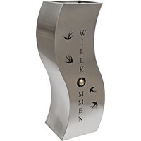 Außen Design Pflanzen Säule geschwungen Schwalben Willkommen Hof Blumen Topf Kasten Edelstahl Garten Deko Außen Design Pflanzen Säule geschwungen Schwalben Willkommen Hof Blumen Topf Kasten Edelstahl Garten Deko von HARMS