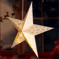 Harms - led x-mas Decken Hänge Stern Weihnachts Lampe Fenster Deko weiß Schnee Flocke von HARMS
