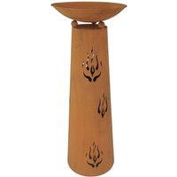 Pflanz-Schale Außen Blumen Topf Terrassen Säule Rost Optik Balkon Terrasse Deko Flammen Pflanz-Schale Außen Blumen Topf Terrassen Säule Rost Optik Balkon Terrasse Deko Flammen von HARMS