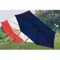 Sonnenschirm blau ø 300cm 6 Streben Stahl/Polyester 180 gr. wasserabweisend von HARMS