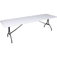 Tisch mufaro 244cm klappbar Stahl / Kunststoff hdpe weiß von HARMS