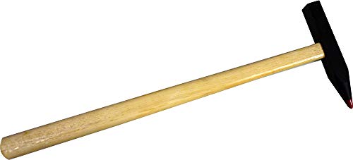 HAROMAC Fliesenhammer spitz, 50 gramm, Eschenstiel, C45 Stahl, fein geschliffen, mit Hartmetallspitze, Hammer, Fäustel, Schlosserhammer, Latthammer von HAROMAC