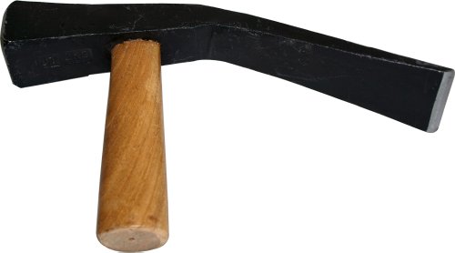 Haromac Pflasterhammer 2500 g, Rheinische Form, geschmiedet mit Hartholz-Stiel, 30175270 von HAROMAC
