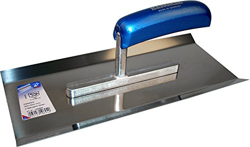 HAROMAC Superglatt 2" Glättekelle Made in Germany, aufgebogene Kanten, Betonverarbeitung, Schaufel & Glättekelle, rostfreier Edelstahl, Blauer Holzgriff, Glätter, Traufel, Glättescheibe HAROMAC Superglatt 2" Glättekelle Made in Germany, aufgebogene Kanten, Betonverarbeitung, Schaufel & Glättekelle, rostfreier Edelstahl, Blauer Holzgriff, Glätter, Traufel, Glättescheibe von HAROMAC
