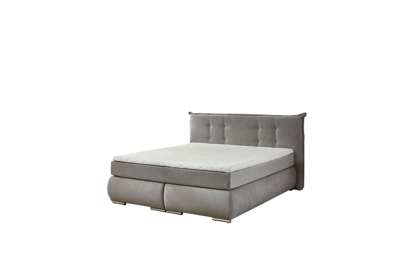 HARPER Boxspringbett Boxspringbett HARPER SOWA (LF 180x200 cm) LF 180x200 cm grau von HARPER