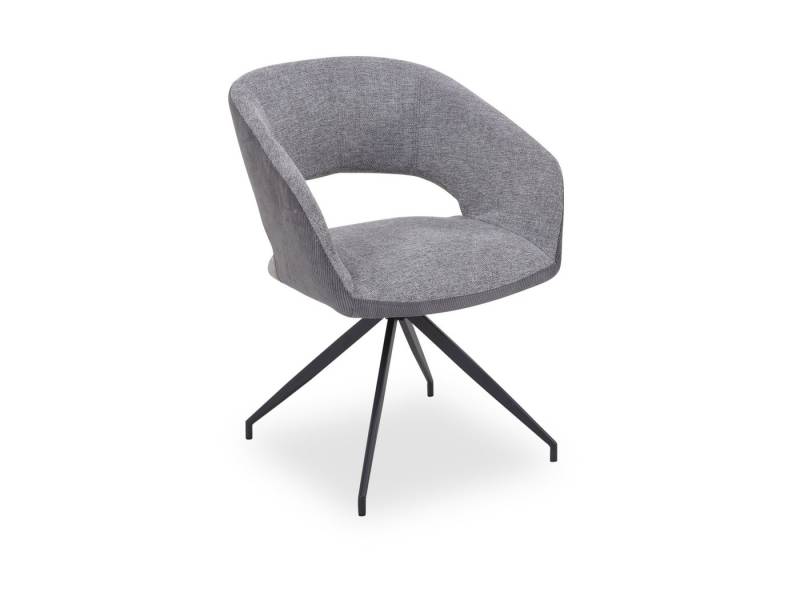 HARPER Esszimmerstuhl Armlehnenstuhl HARPER SHIYAN BHT 53x83x57 cm grau von HARPER