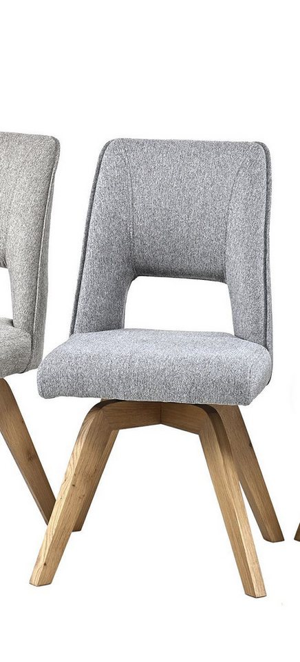 HARPER Esszimmerstuhl Polsterstuhl HARPER LABUHA BHT 45x85x58 cm grau Esszimmerstuhl von HARPER