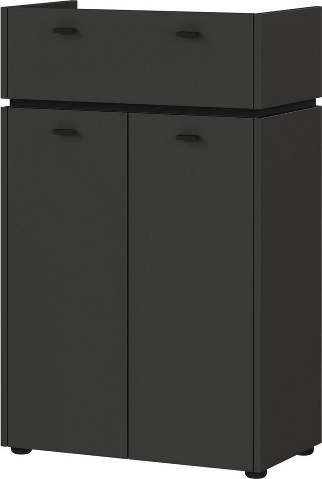 HARPER Kommode Kommode HARPER GIFU BHT 60x96x34 cm grau Sideboard Bürokommode von HARPER