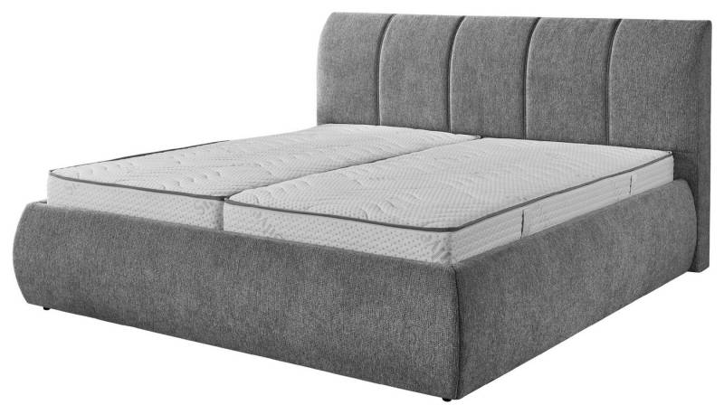HARPER Polsterbett Polsterbett HARPER SIYA LF 180x200 cm silber Doppelbett von HARPER