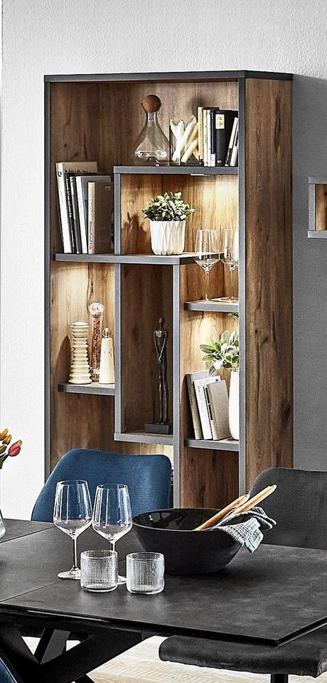 HARPER Regal Regal HARPER IMPERIA BHT 86x208x37 cm braun Standregal Bücherregal von HARPER