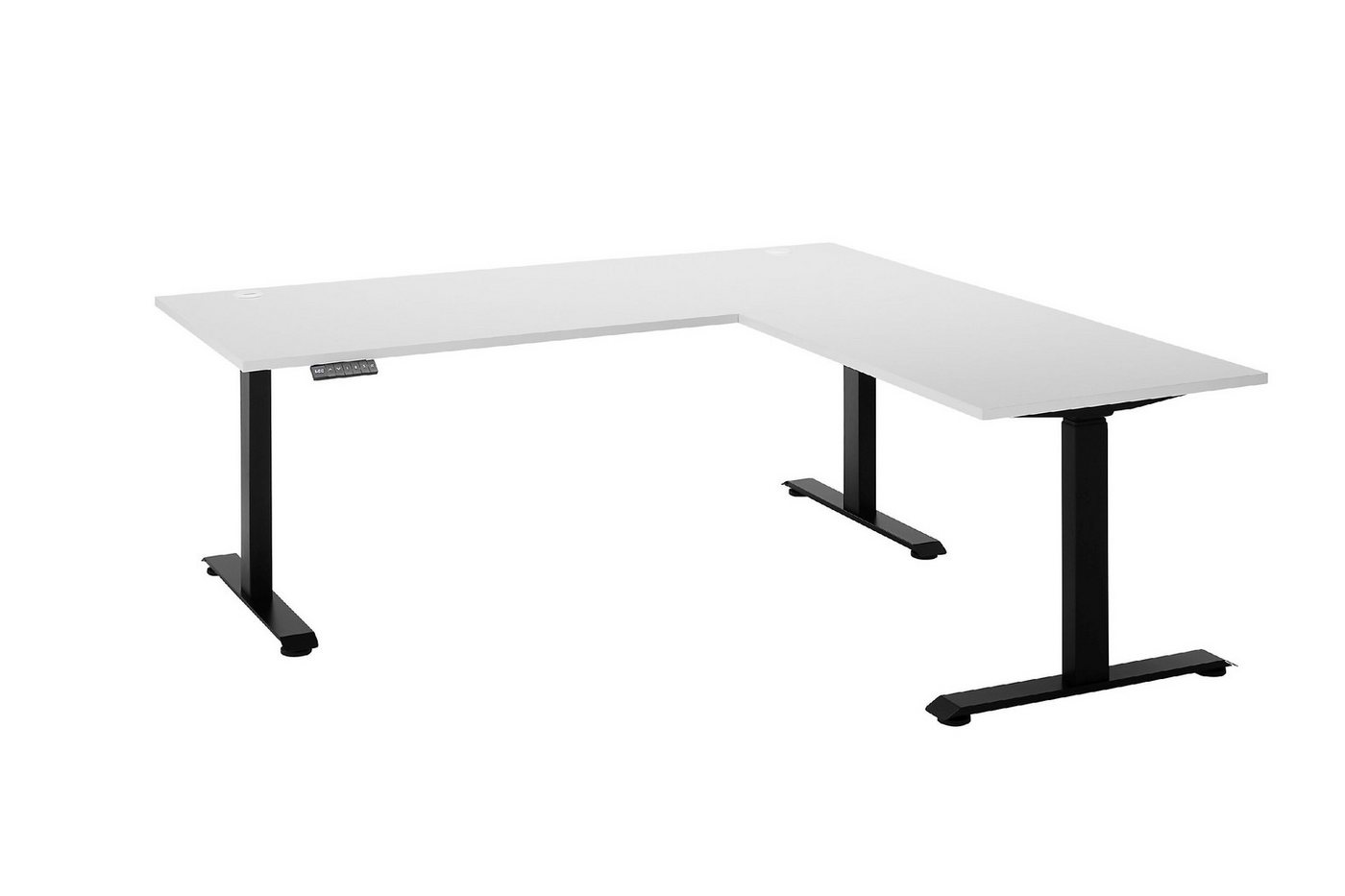 HARPER Schreibtisch Schreibtisch HARPER BIRCHES BB 180x177 cm weiß Winkelschreibtisch von HARPER