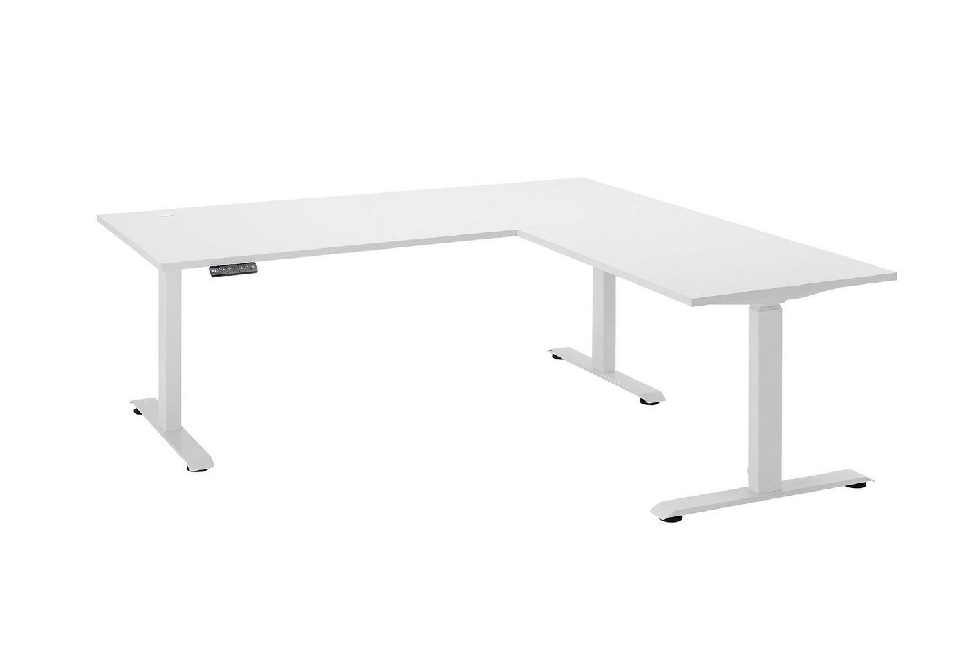 HARPER Schreibtisch Schreibtisch HARPER BIRCHES BB 180x177 cm weiß Winkelschreibtisch von HARPER